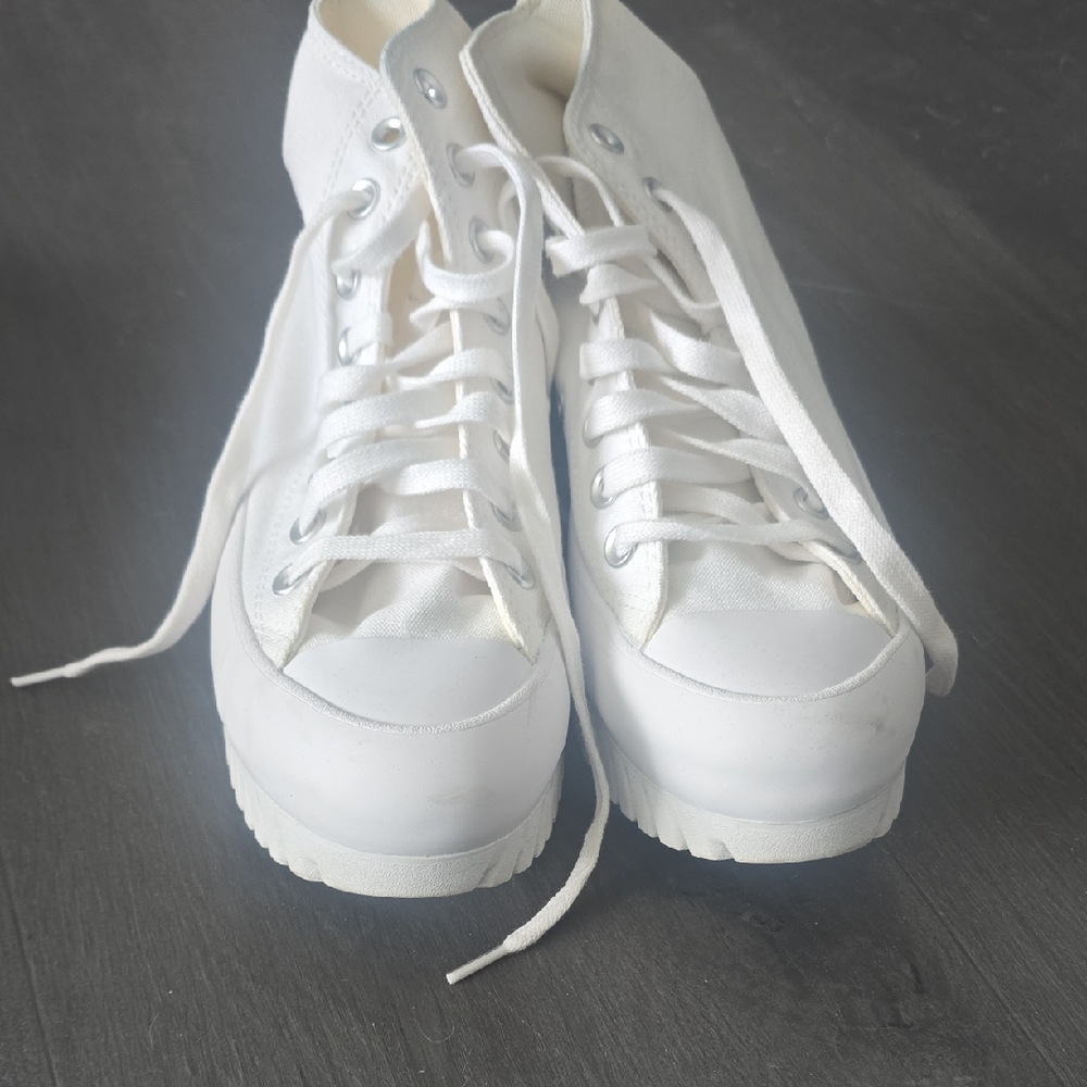 Converse White High-Top Athletic Shoes